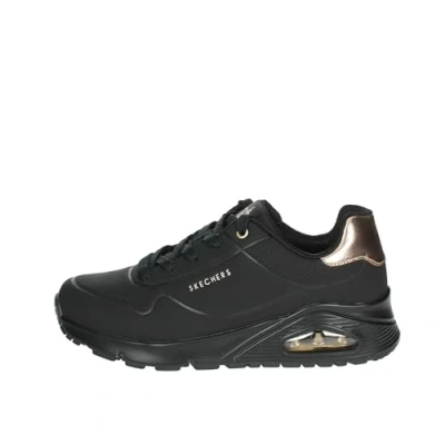 Image de Skechers Fille Uno Gen1 Shimmer Away Baskets, Noir, 35 EU