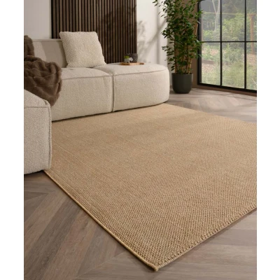 Afbeelding van Laagpolig Vloerkleed Loom Beige 240x340 Cm