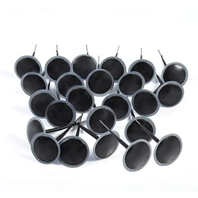 Afbeelding van Nikou Bandenstekker patch bedrade tubeless band lekke reparatie 6 mm paddestoel plug 24 stuks