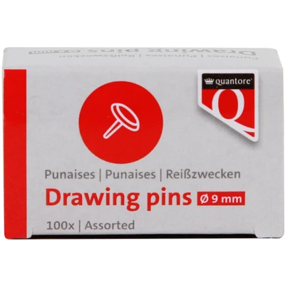 Afbeelding van Punaises Quantore assorti 100 stuks Doos a stuk