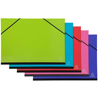 Afbeelding van Tekenmap Exacompta Iderama 32x45cm met elastieke sluiting assorti