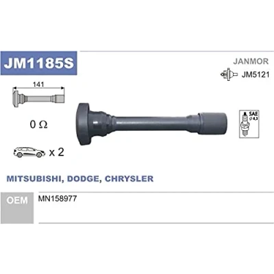 Afbeelding van JANMOR JM1185S Stekker, bobine