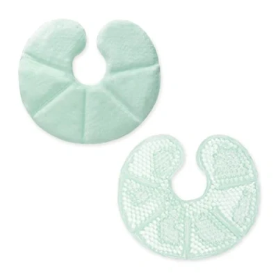 Afbeelding van Navaris set van 2 thermokompressen Hot cold pack Voor warm of koud gebruik Herbruikbare gelpads met stoffen bekleding borstvoeding Groen