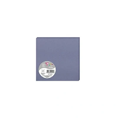 Afbeelding van Clairefontaine 11819C pakket met 25 eenvoudige kaarten vierkant formaat 13,5 x cm 210 g/m² kleur vergeet mij niet uitnodigingen evenementen &amp; Match serie Pollen premium papier glad