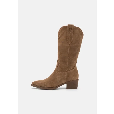 Afbeelding van Tamaris 1 25701 41 enkellaarsjes met hak voor dames, Bruin