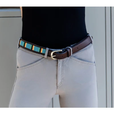 Image de Kentucky Ceinture Handmade Pearls Bleu clair 105cm