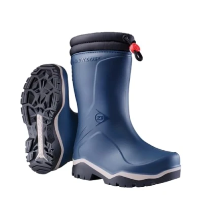 Afbeelding van Dunlop Blizzard Gevoerde Kinderlaars Blauw maat 27