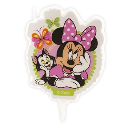 Afbeelding van Dekora Minnie Mouse verjaardagstaartkaars voor meisjes 7,5 cm