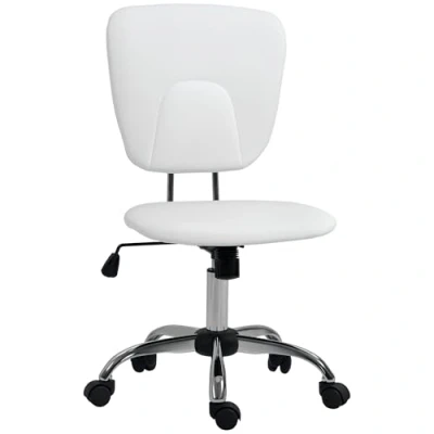 Afbeelding van Vinsetto Bureaustoel Synthetische Hoes 50x54x96,5 cm Wit