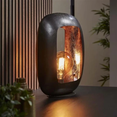 Afbeelding van Hoyz Tafellamp Arch XL Zwart nikkel