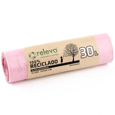 Image de Relevo sacs poubelle parfumés 100% recyclés, très résistants, 30 L, 15
