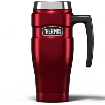 Afbeelding van Thermos Stainless King 101813 reisbeker, 470 ml, rood