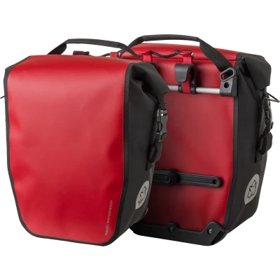 Afbeelding van AGU Clean Enkele Fietstas Shelter Medium Set Rood 32L Waterdichte Lichtgewicht Afneembare Schouderriem 2 stuks