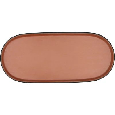 Afbeelding van Snackdienblad Bidasoa Gio Bruin Plastic 28 x 12 cm Stuks