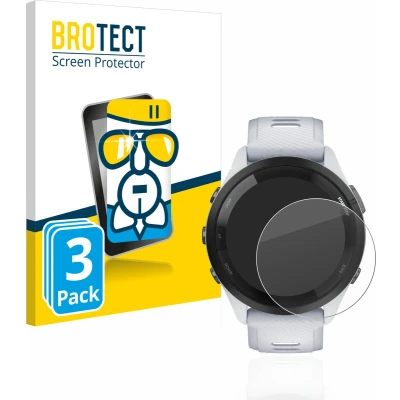 Afbeelding van BROTECT Screenprotector voor Garmin Forerunner 265 (46 mm) Folie Beschermfolie Beschermglas transparant (3 Stuks)