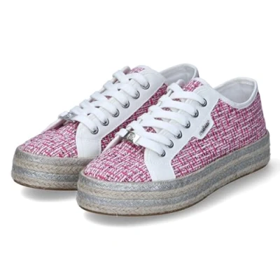 Afbeelding van Rieker Espadrilles, Dames, Maat: 39, Rosa Textiel