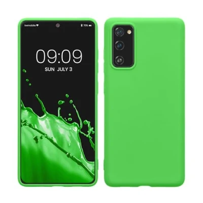 Afbeelding van kwmobile telefoonhoesje geschikt voor Samsung Galaxy S20 FE Hoesje smartphone Back cover in limoengroen