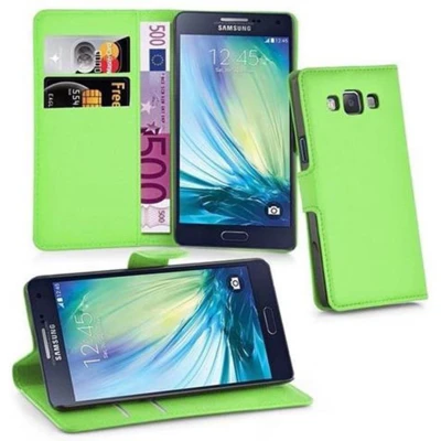 Afbeelding van Cadorabo Hoesje geschikt voor Samsung Galaxy A3 2015 in MUNT GROEN Beschermhoes met magnetische sluiting, standfunctie en kaartvakje Book Case Cover Etui