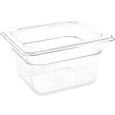 Afbeelding van Vogue polycarbonaat bak transparant GN 1/6 100mm