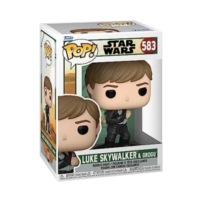Image de Figurine Funko Pop Star Wars The Book of Boba Fett Luke Skywalker with Grogu