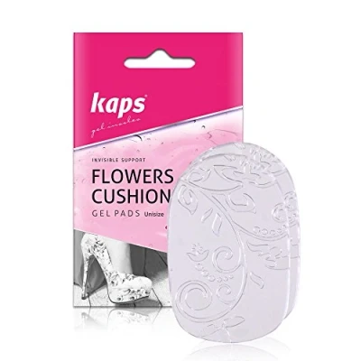 Afbeelding van Kaps Flower Cushions, inlegzolen voor schoenen met hak van transparante gel, onzichtbare antislip pads damesschoenen en hoge hakken, 1 paar