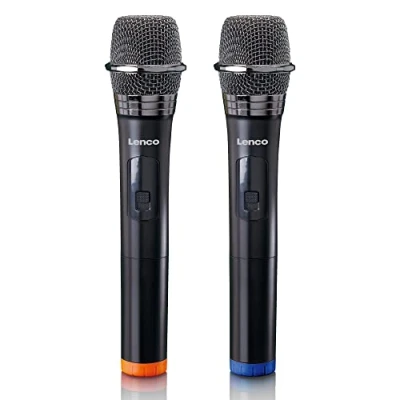 Image de Lenco 2 Microphones Sans Fil (mcw 020bk)