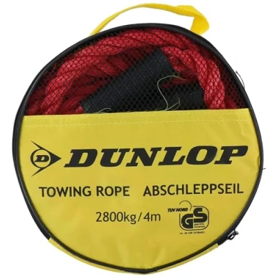 Afbeelding van Dunlop Sleepkabel voor Auto&#039;s 4 Meter 2800 kg met Rode Zichtbaarheidsvlag