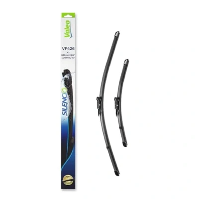 Image de Valeo Silencio Essuie glace VF426 Kit de Balais d&#039;Essuie Plat d&#039;Origine Haute performance, Visibilité Supérieure sur la Route, Installation Facile 650mm/400mmLot 2 glaces