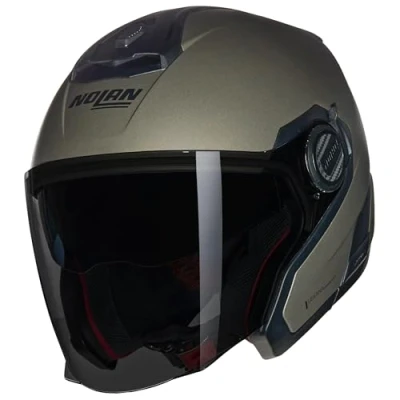 Afbeelding van Nolan N40 5 06 Classico Nobile 315 Stone Mat Jethelm Maat M Helm
