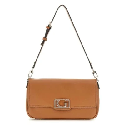 Afbeelding van Guess Circe Dames Schoudertas met vlap Cognac One Size