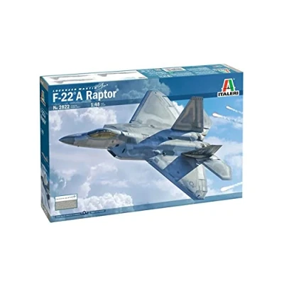 Afbeelding van 1:48 Italeri 2822 Lockheed Martin F 22 A Raptor Plastic Modelbouwpakket