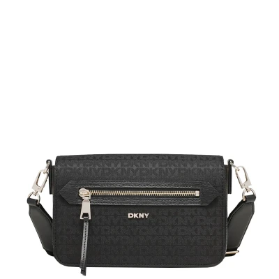 Afbeelding van DKNY Bryant AVE Schoudertas, Dames, Maat: One Size, Jet black/black