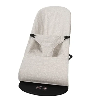 Afbeelding van BabyBjörn Balance Soft hangmathoes (vervangt de originele vulling), hypoallergeen, super zacht, ademend. (biologisch katoen met beige sterren).