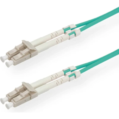 Afbeelding van VALUE F.O. kabel 50/125µm, LC/LC, OM3, turkoois, 2 m
