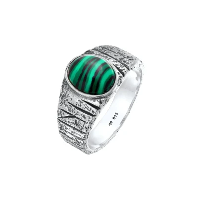 Afbeelding van Kuzzoi Statement Piece Ring, Heren, Maat: 62, Silber