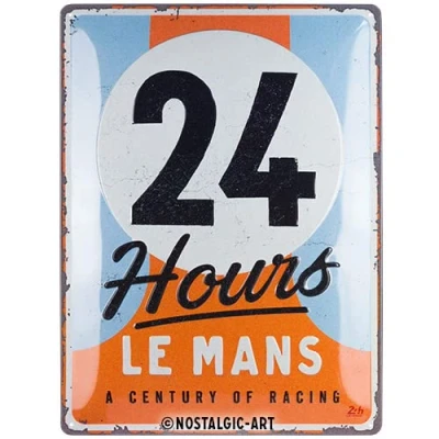 Afbeelding van 24 Hours Le Mans A Century Of Racing Metalen Bord 30 x 40 cm