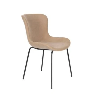 Afbeelding van Feliz Lifestyle Junzo Rib Eetkamerstoel Taupe Set van 2