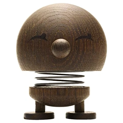 Afbeelding van Hoptimist Bumble houten decoratie, oscillerend figuur, Scandinavische woonkamerdecoratie, kantoordecoratie, gadgets, leuke kleine geschenken, 7,4 x 8,5 9,5 cm, maat