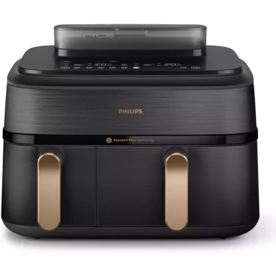Afbeelding van Philips 5000 series NA552/00 Dubbel 9 l Vrijstaand 2750 W Heteluchtfriteuse Zwart