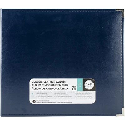 Afbeelding van We R Memory Keepers faux leather album 12x12&quot; navy 1 stuk