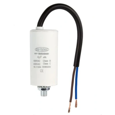 Afbeelding van edi tronic Anlaufkondensator Motorkondensator Arbeitskondensator Kabel 4µF 450V,