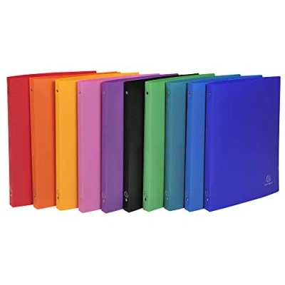 Image de Classeurà 4 anneaux en polypropylène Opak x10 assortis Exacompta