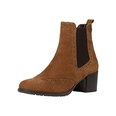 Afbeelding van Tamaris Dameslaarzen, Chelsea, comfortabele voering, cognac, 38 EU, Cognac.