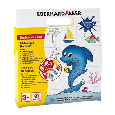 Afbeelding van Badkrijtjes set 5x badkrijt, 3x badverf