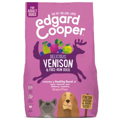 Afbeelding van Edgard&amp;Cooper Delicious Venison Adult Hert&amp;Eend&amp;Appel Hondenvoer 700 g Graanvrij