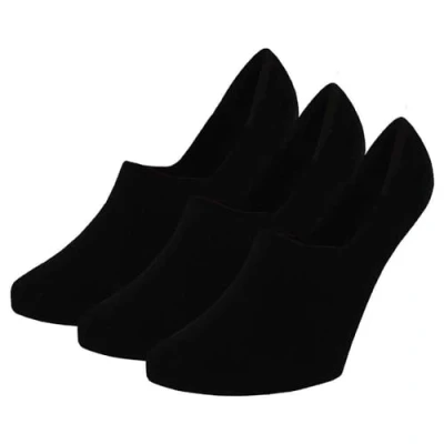Afbeelding van Apollo Footies unisex Zwart 3 Pak Maat 42/47 heren dames Kousenvoetjes Multipack sokken