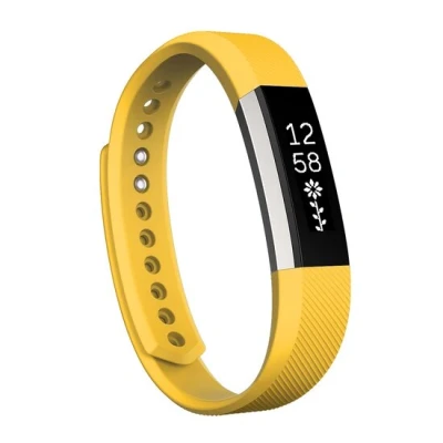 Afbeelding van Fitbit Alta siliconen bandje, Maat: Large, Lengte: 22CM Geel
