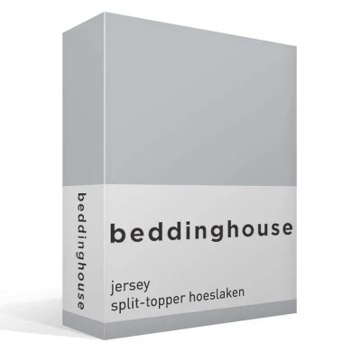 Afbeelding van Beddinghouse Splittopper Hoeslaken Jersey Light Grey 180 x 200/220