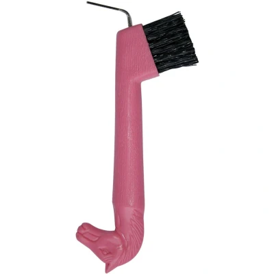 Afbeelding van Harry&#039;s Horse Hoevenkrabber en Borstel Paardenhoofd Roze One Size Agradi.be