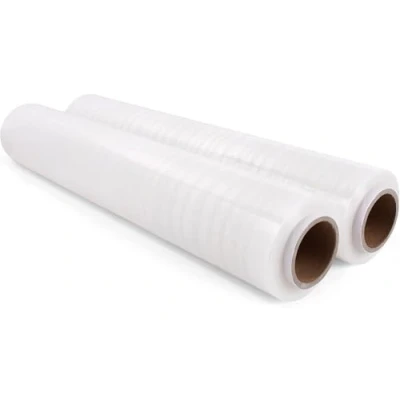 Afbeelding van Commerline 2 rollen stretchfolie transparant 900 g 40 cm meubelfolie